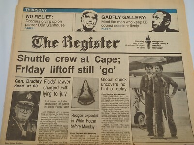 April 9 1981 Columbia Shuttle Launch still ''go'' The Register Newspaper 