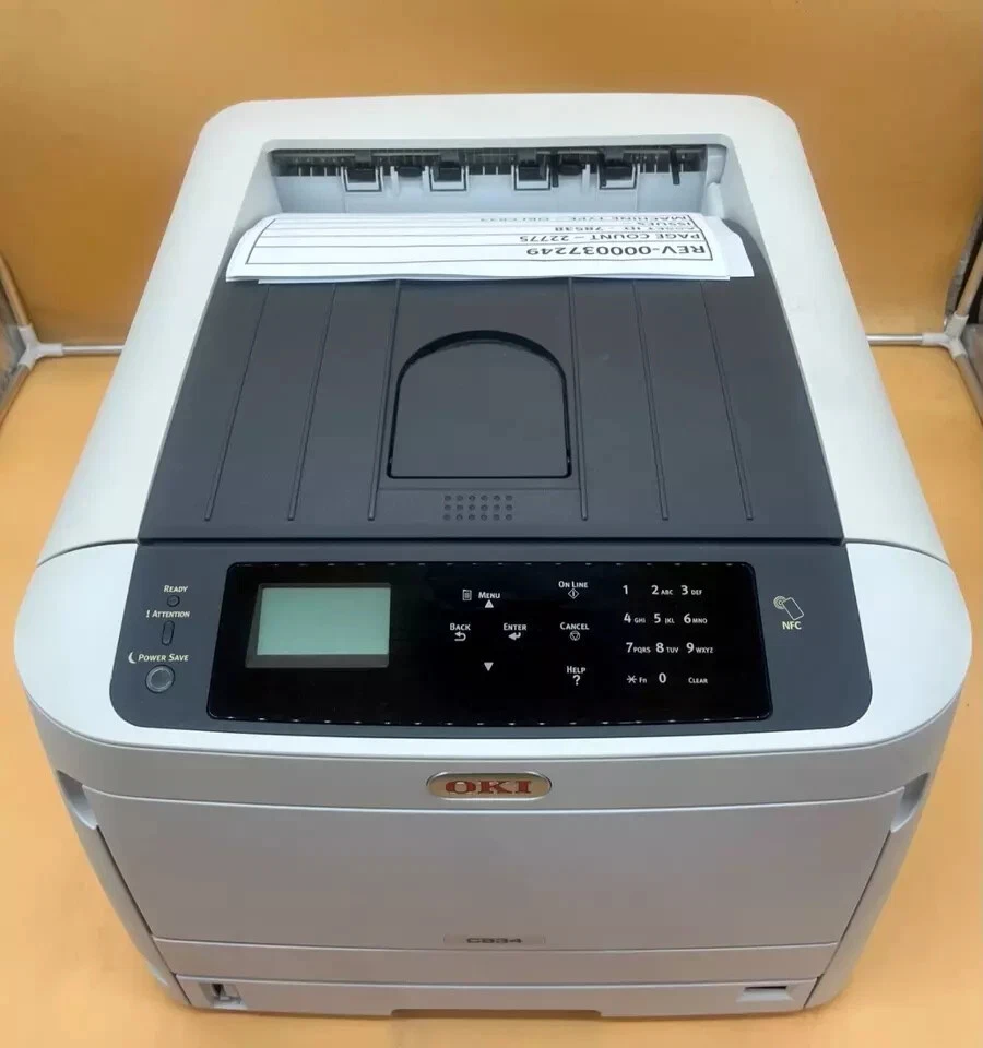 OKI C834NW C834 A4 USB Network Wireless LED Colour Laser Printer + Warranty - Image 3 of 4
