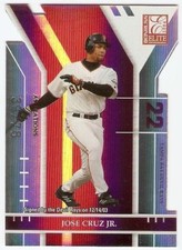 JOSE CRUZ 2004 DONRUSS ELITE ASPIRATIONS DIE-CUT 62 SERIAL #/78 SF GIANTS