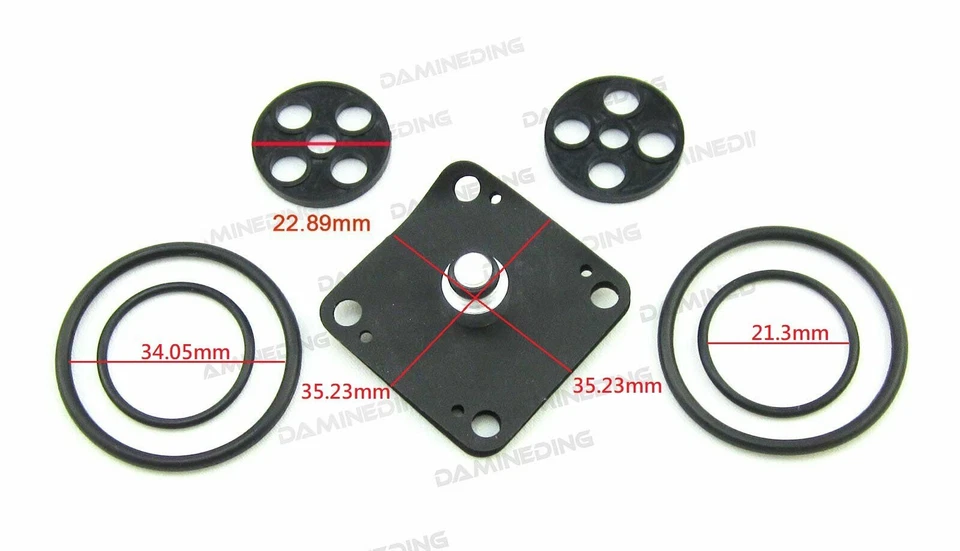 Nuevo kit de reconstrucción de reparación de válvula de cierre de llave de combustible XJ1100 XS1100L XS1100S Foto 2 de 4