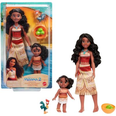 Mattel JBT66 - Disney Vaiana 2 - Schwesternset   Gemeinsam Abenteuer erleben!