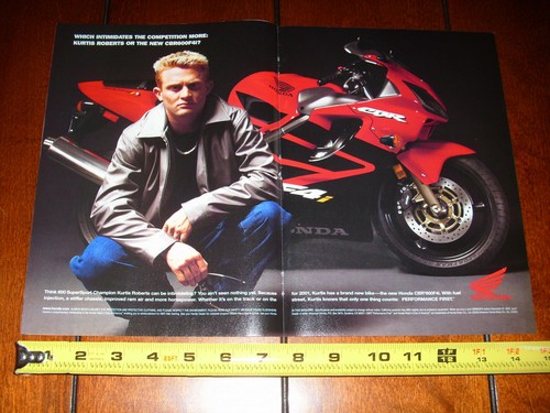 Honda CBR 600F4i Kurtis Roberts 2001 - anuncio original de 2 páginas CBR 600 - Imagen 2 de 2
