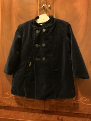 Blue Velvet Double Breasted Spring Jacket 5/7yr