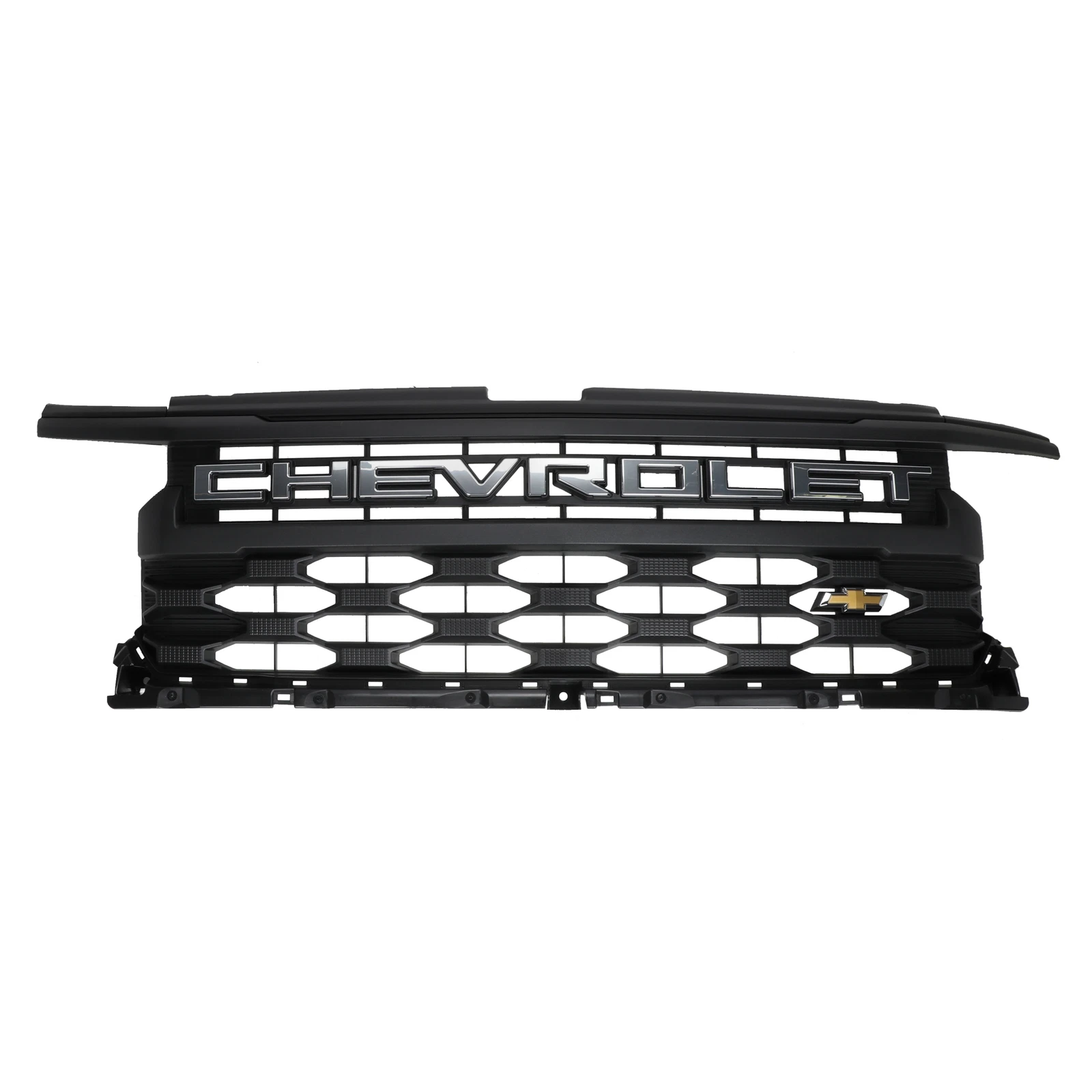 Parrilla negra con letras para Chevrolet Silverado 1500 2022-2025 (P/N 84938577)