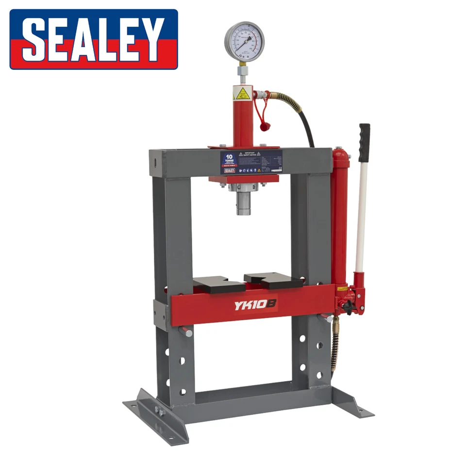 New Sealey Workshop Garage YK10B Hydraulic Press 10 Ton Tonne Bench Type - Image 2 of 4