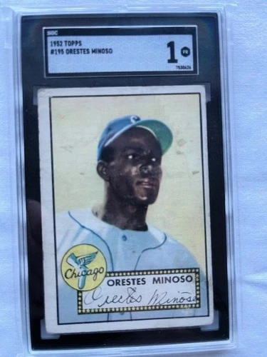 Minnie Minoso 1952 Topps #195  SGC  1 - Rookie Card White Sox  HOF