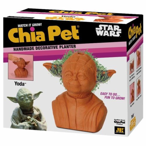 Star Wars Yoda Chia Pet Plant Bust Chewie New Hope Empire Strikes Back Gift - Picture 1 of 1