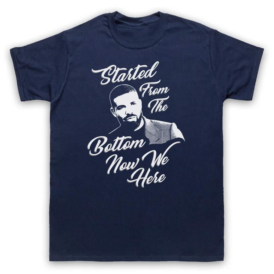 THE GUNS OF BRIXTON Camiseta Started From The Bottom Now We Here Drake Pop Rap Letras Tributo Adultos