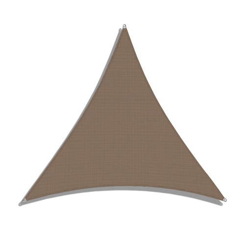 Outdoor Sun Shade Sail Cover Patio Awning Garden Triangle Brown 35-39 FT - Picture 3 of 12
