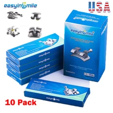 10Packs Dental braces Orthodontic MINI Roth/MBT 022/018 Hook 345 Brackets Dental