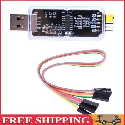 WCH-Link Emulator CMSIS-DAP Download RISC-V Online SWDTTL ARM USB Debug(Black)
