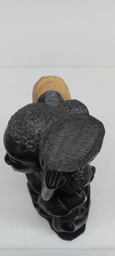 EDLE VINTAGE AFRIKANISCHE MOKANDE HOLZ FIGUR HANDGESCHNITZT SKULPTUR 8" BAUM DER EINHEIT - Bild 23 von 24
