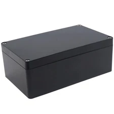 IP67 Dustproof Waterproof Electrical Junction Box ABS Outdoor Enclosure Black