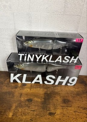 DRT Tiny Klash and KLASH9 Set Silver Ghost Ultimate Baitfish Hard Big Bait