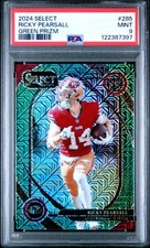 2024 PANINI SELECT GREEN PRIZM #285 RICKY PEARSALL 4/5 PSA 9