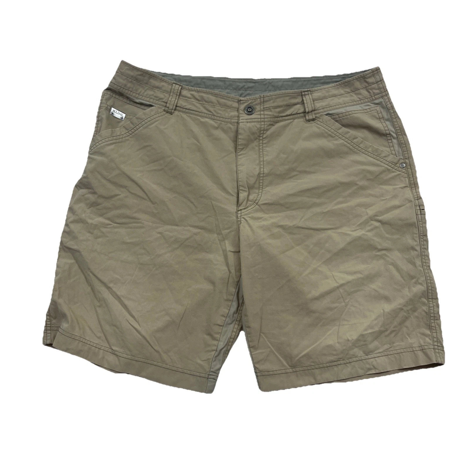 Kuhl Mens Shorts Size 38 Khaki Brown Outdoor Hiking Stretch Performance