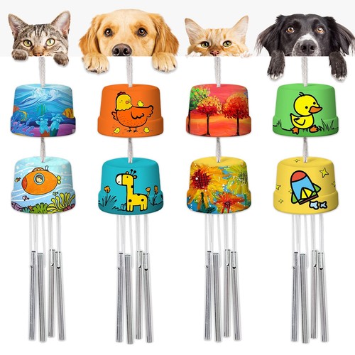 3-Pack DIY Wind Chime Kits- Arts and Crafts for Boys Girls Ages 8-12 4-8 6-8 ... - Picture 2 of 6