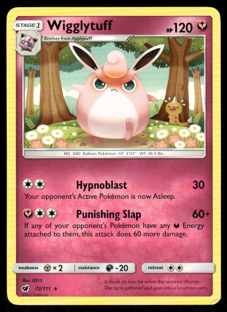 Pokemon Wigglytuff 72/111 Crimson Invasion R LP