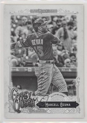 2017 Topps Gypsy Queen Black & White 31/50 Marcell Ozuna #191 i6j