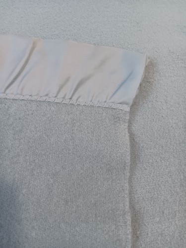Vintage Faribo Wool Blanket Satin Trim Blue Twin XL 90"x69" Made In USA - Bild 3 von 5