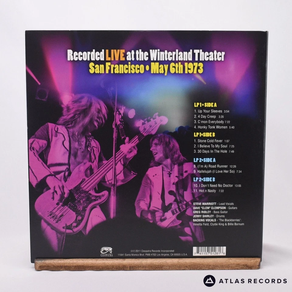 Humble Pie Live At Winterland 180G Gatefold Double LP Vinyl Record - EX/EX - Image 4 of 4