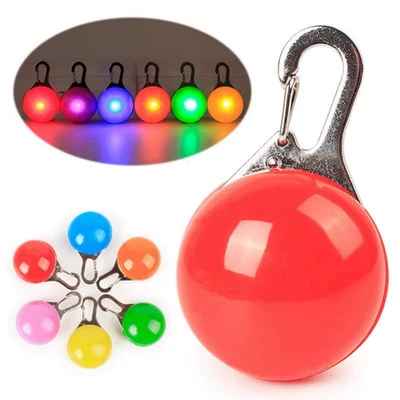 LED Dog Collar Safety Warning Lamp Night Clip Light Flashing Pet Pendant Tag - Image 1 of 4