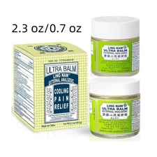 Ling NAM Ultra Balm External Analgesic, for Cooling Pain Relief 2.3oz/0.7oz