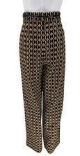 Vintage Halston “H” Patterned Straight-Leg Pants