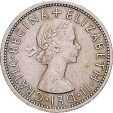 #639931 Great Britain, Elizabeth II, Florin, Two Shillings, 1967, Copper-nic,