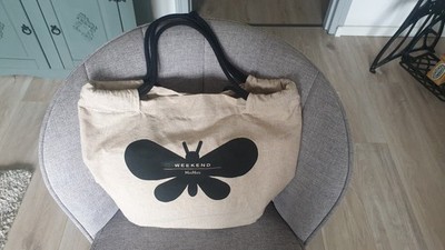 Max Mara Weekend Leinen Shopper/ Beutel Beige Lieblingsstück