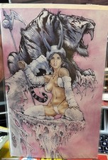 BOTH BARRELS, Art of Massey, NM-, Cavewoman, Limited, 2004