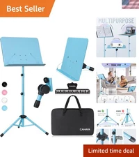 Adjustable Music Stand with Carrying Bag – Versatile, Heavy-Duty Design for M...