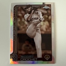 GARRETT CROCHET 2025 TOPPS CHROME NEGATIVE REFRACTOR #264 BOSTON RED SOX