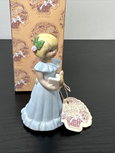 Enesco Growing Up Girls Alter 6 blonde Haare Porzellan Figur Sammlerstück -1981 - Bild 5 von 12