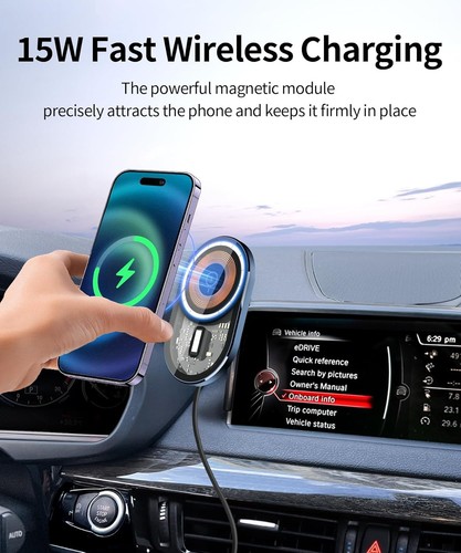 Wireless Charging car Phone Holder for BMW The X5 2014-2018/BMW X6 2015-2019 ... - Picture 3 of 9