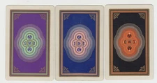 Playing Swap Cards  GENUINE VINTAGE  set 3 only single DECO DESIGNS PATTERNS