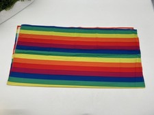 Rainbow Stripe Bandana Large 28x28 Pride Handkerchief Head Scarf Multi Use