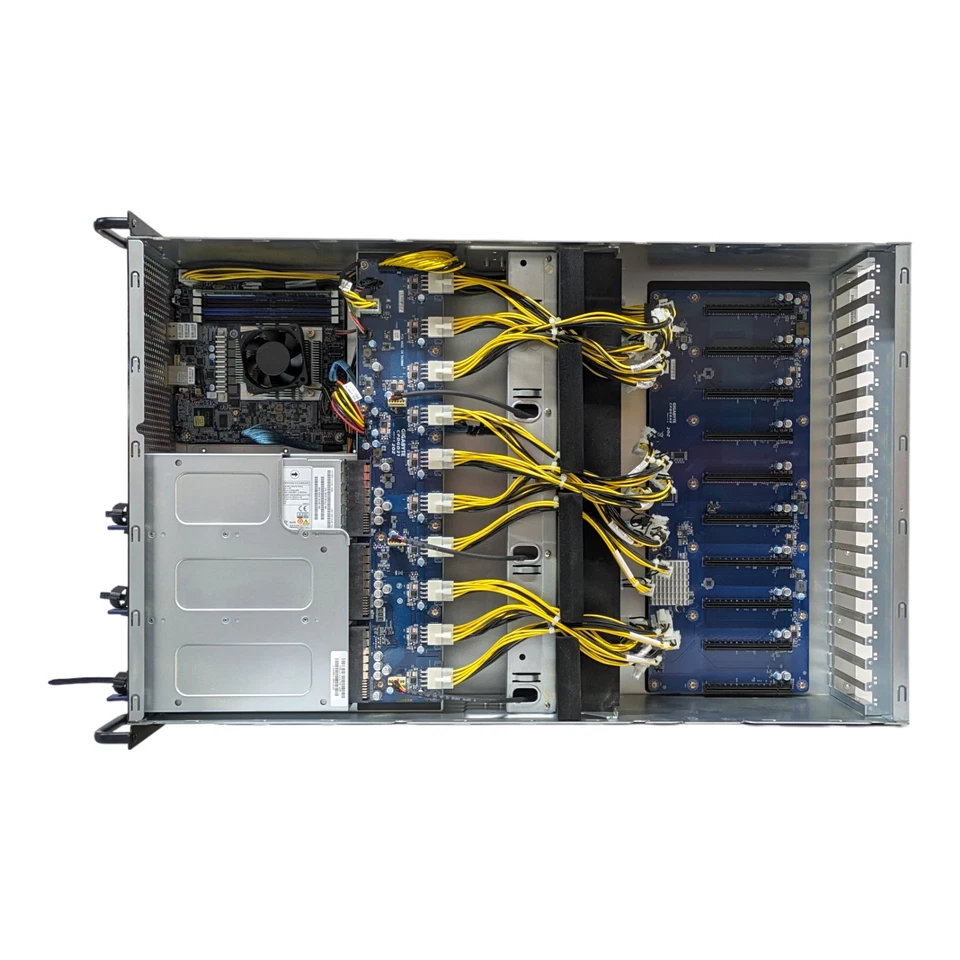 Gigabyte G431-MM0 AMD EPYC 3151 SoC 16GB DDR4 10X GPU 4X SFF 4U Rack Server - Bild 4 von 4