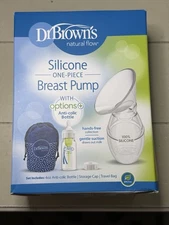 Dr. Brown's Silicone One Piece Breast Pump - 4 piece set - New/Factory Sealed