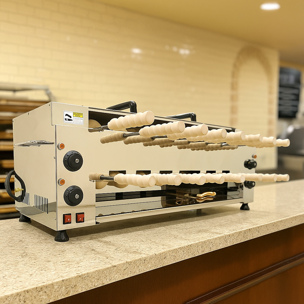 Chimney Cake Roll Oven Baker 220V Bread Roller Toaster Baking Machine