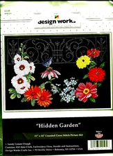 Design Works HIDDEN GARDEN Counted Cross Stitch Kit 0090200