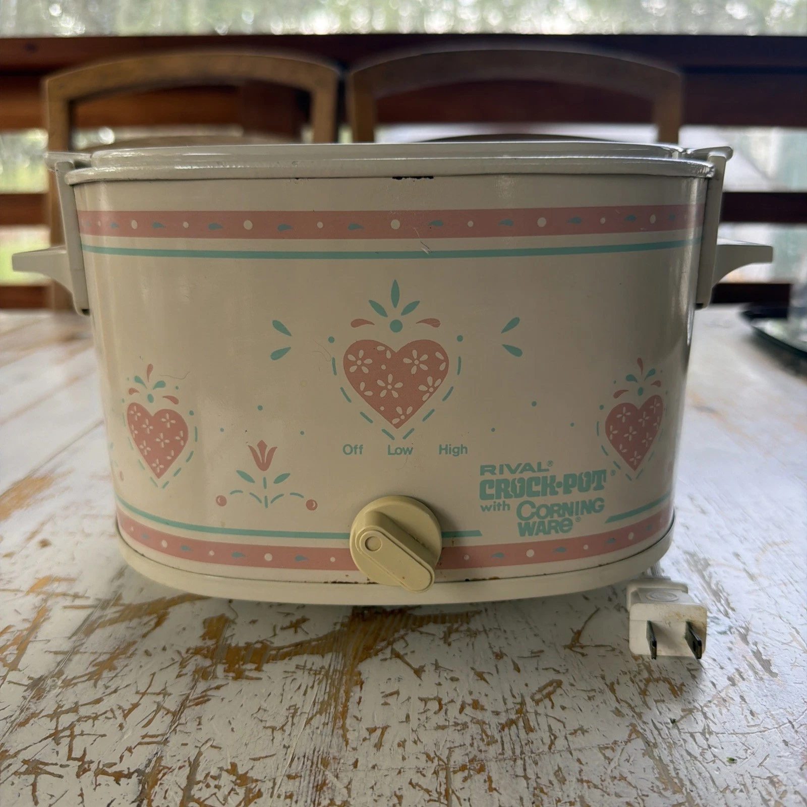 Vintage Rival Crock Pot Removable 3 QT Forever Yours Slow Cooker Working No Lid