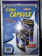 Silver Age Size ComicCapsule - PURPLE - (Fits Your Bagged Comic Perfectly!)