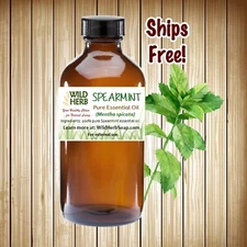 SPEARMINT ORGANIC PURE ESSENTIAL OIL | USA Seller-Fast Ship! | .5 oz - 32 oz