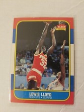 1986-87 Fleer Basketball Card - #65 Lewis Lloyd - Houston Rockets - Ex Condition