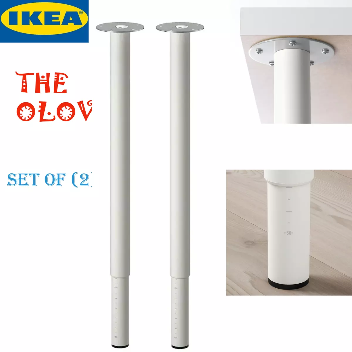Ikea adjustable cheap table legs