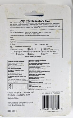 1/64 Ford 7840 w/duals, ROPS, 2WD. New on card - Picture 2 of 3