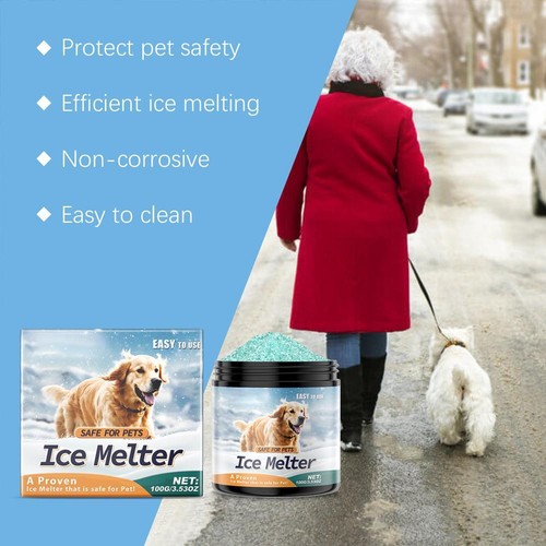 Pet-Friendly Ice Melt – Fast-Acting Magnesium Chloride Formula, Safer for Pets - Picture 4 of 15