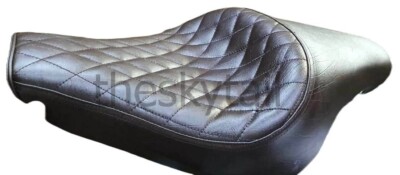 Fit For Royal Enfield Bullet Electra Dual Seat Brown Custom Chopper Bobber