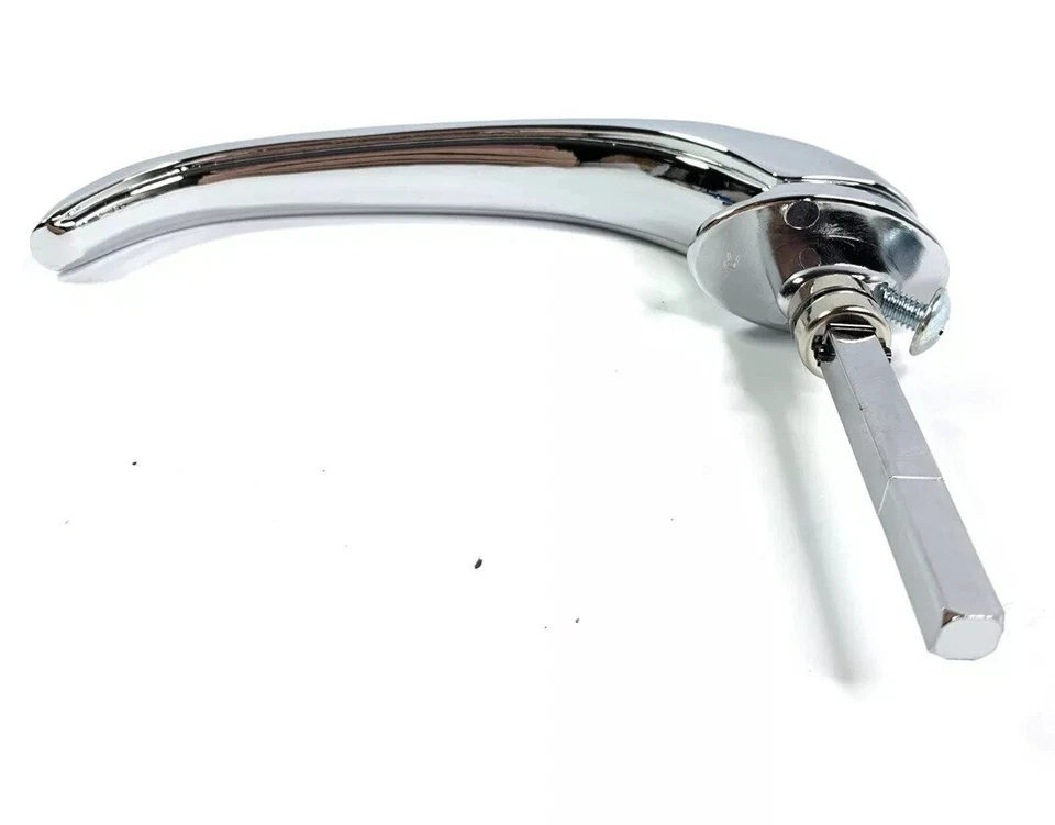 Manija de puerta cromada izquierda para camionetas Ford F1 y F2 1948-52 (lado del conductor) Foto 3 de 4